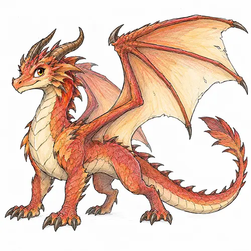 Cartoon dragon illustration